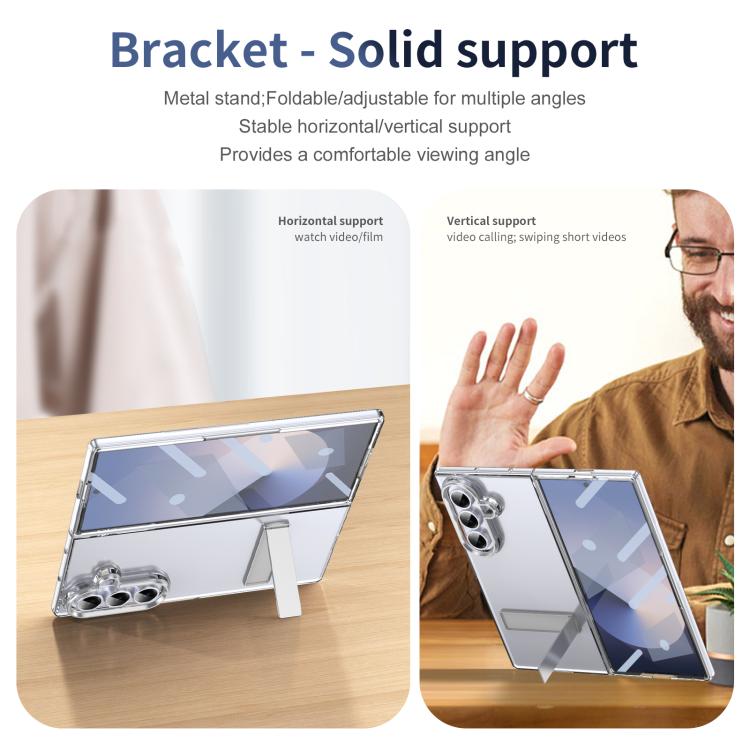 For Samsung Galaxy Z Fold7 5G Ice-Cold Holder PC Hybrid TPU Phone Case