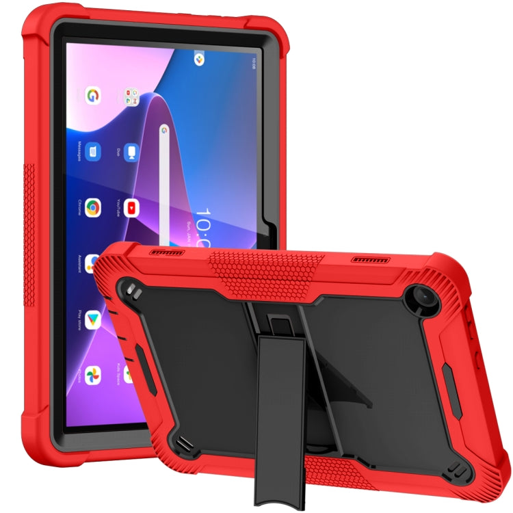 For Lenovo Tab M10 3rd Gen / TB328 Silicone Hybrid PC Tablet Case with Holder