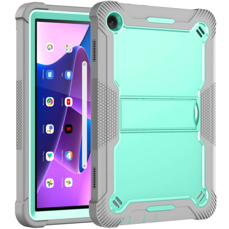 For Lenovo Tab M10 3rd Gen / TB328 Silicone Hybrid PC Tablet Case with Holder