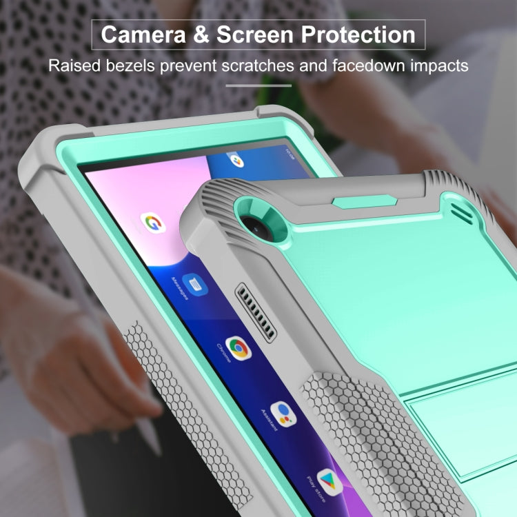 For Lenovo Tab M10 3rd Gen / TB328 Silicone Hybrid PC Tablet Case with Holder