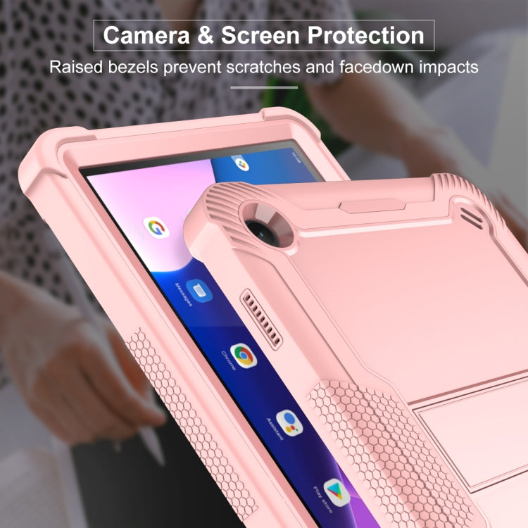 For Lenovo Tab M10 3rd Gen / TB328 Silicone Hybrid PC Tablet Case with Holder