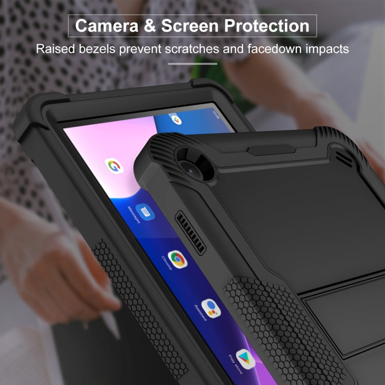 For Lenovo Tab M10 3rd Gen / TB328 Silicone Hybrid PC Tablet Case with Holder