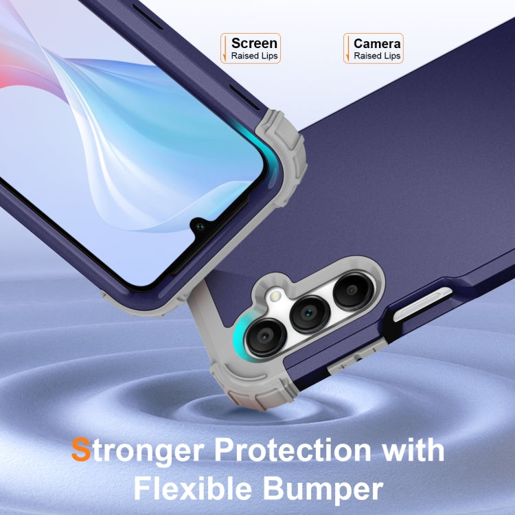For Samsung Galaxy A16 5G 3 in 1 Silicone Hybrid PC Shockproof Phone Case