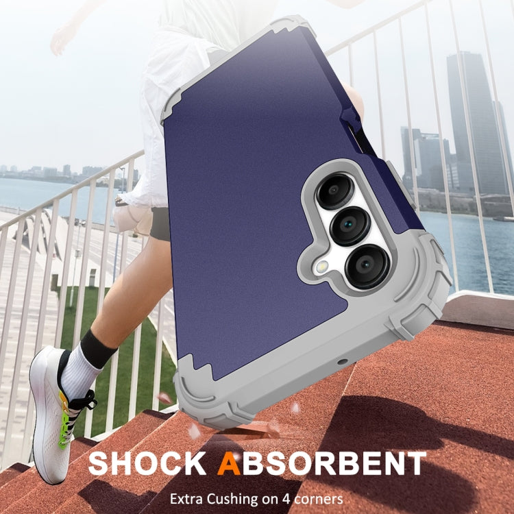 For Samsung Galaxy A16 5G 3 in 1 Silicone Hybrid PC Shockproof Phone Case