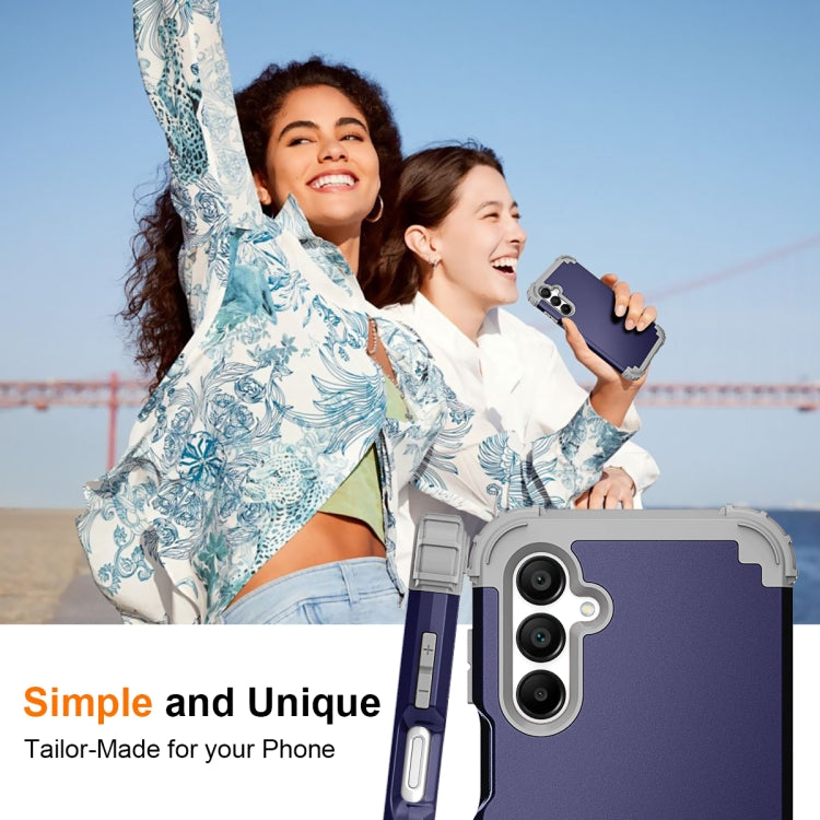 For Samsung Galaxy A16 5G 3 in 1 Silicone Hybrid PC Shockproof Phone Case