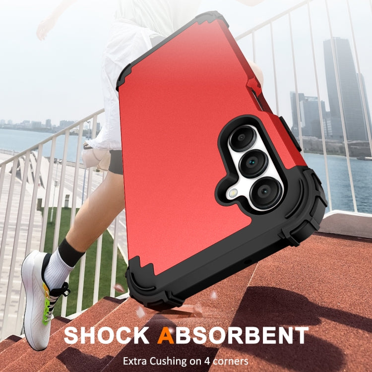 For Samsung Galaxy A16 5G 3 in 1 Silicone Hybrid PC Shockproof Phone Case