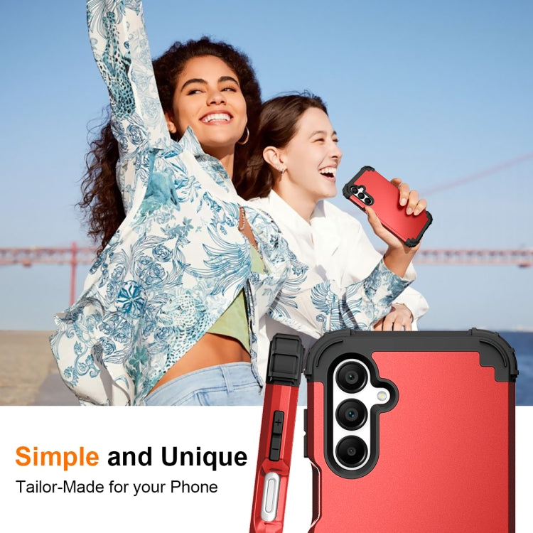 For Samsung Galaxy A16 5G 3 in 1 Silicone Hybrid PC Shockproof Phone Case