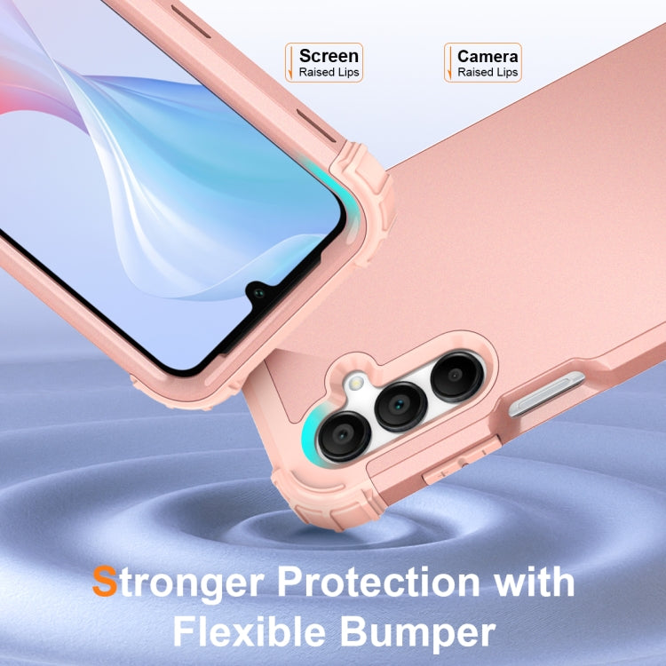 For Samsung Galaxy A16 5G 3 in 1 Silicone Hybrid PC Shockproof Phone Case