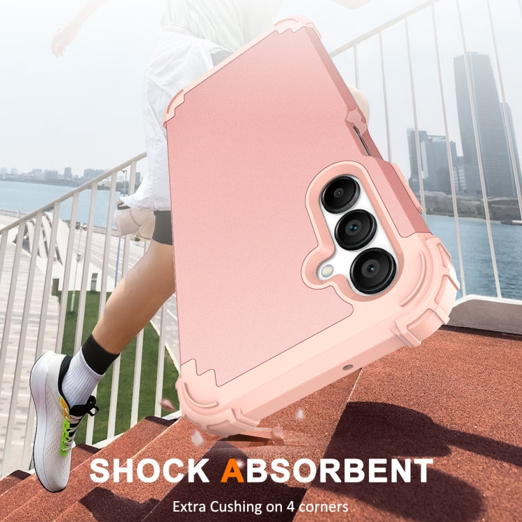 For Samsung Galaxy A16 5G 3 in 1 Silicone Hybrid PC Shockproof Phone Case