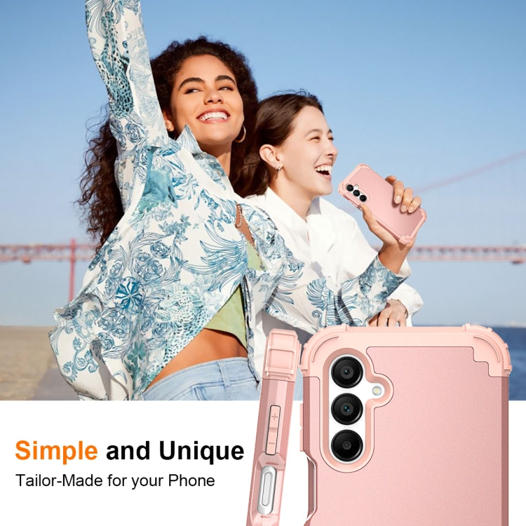 For Samsung Galaxy A16 5G 3 in 1 Silicone Hybrid PC Shockproof Phone Case