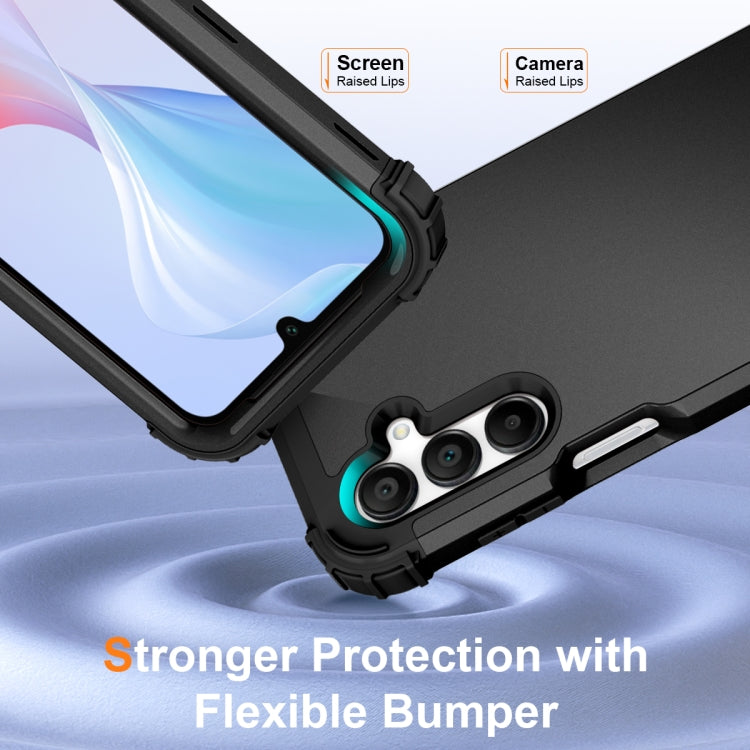 For Samsung Galaxy A16 5G 3 in 1 Silicone Hybrid PC Shockproof Phone Case