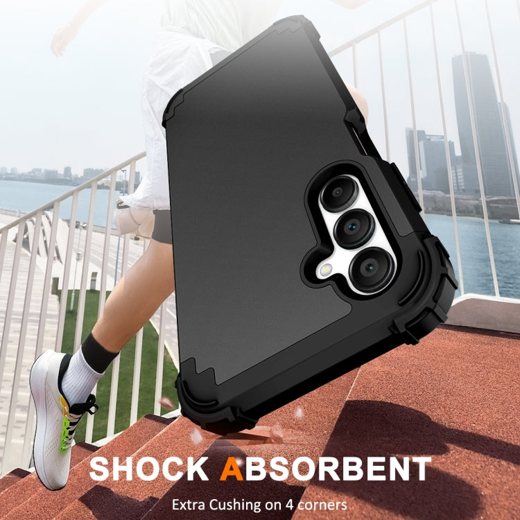 For Samsung Galaxy A16 5G 3 in 1 Silicone Hybrid PC Shockproof Phone Case