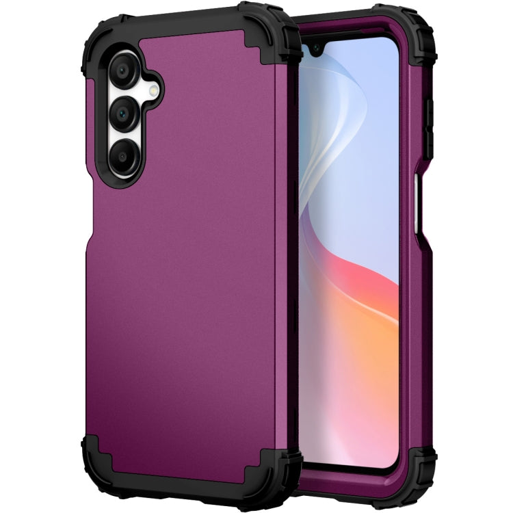 For Samsung Galaxy A16 5G 3 in 1 Silicone Hybrid PC Shockproof Phone Case