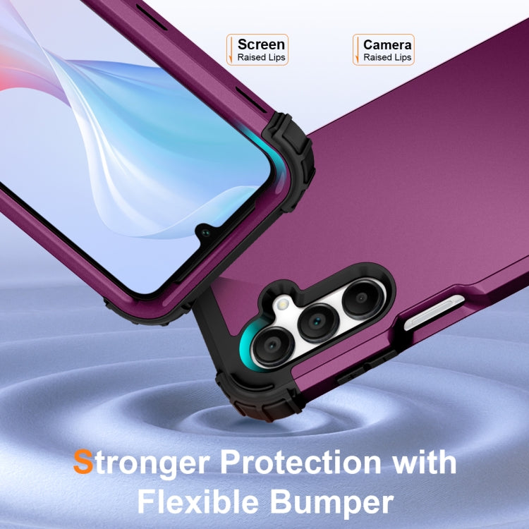 For Samsung Galaxy A16 5G 3 in 1 Silicone Hybrid PC Shockproof Phone Case