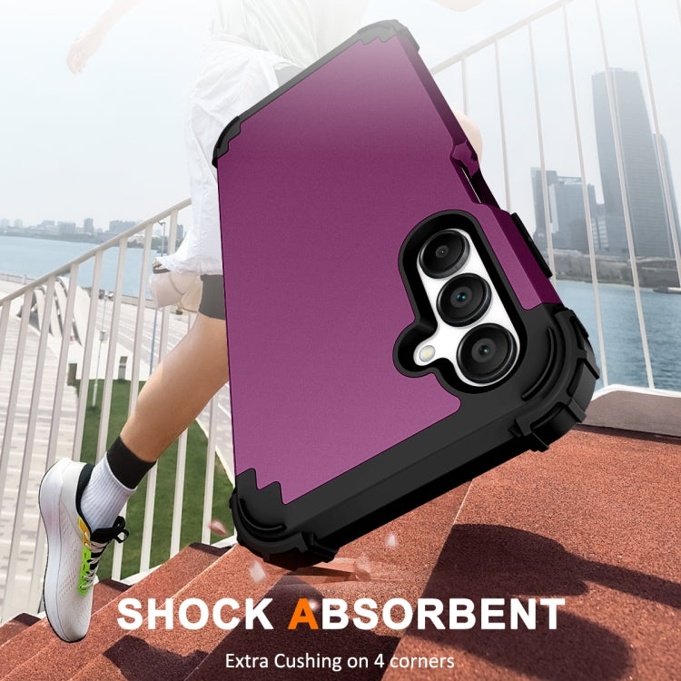 For Samsung Galaxy A16 5G 3 in 1 Silicone Hybrid PC Shockproof Phone Case
