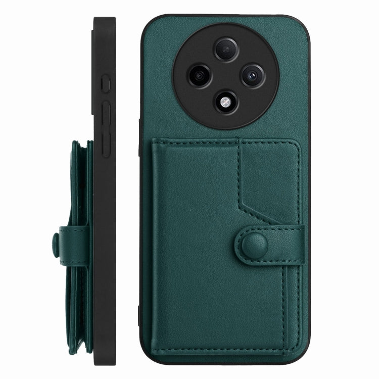 For OPPO A3 Pro 5G Button Card Bag RFID Anti-theft Phone Case