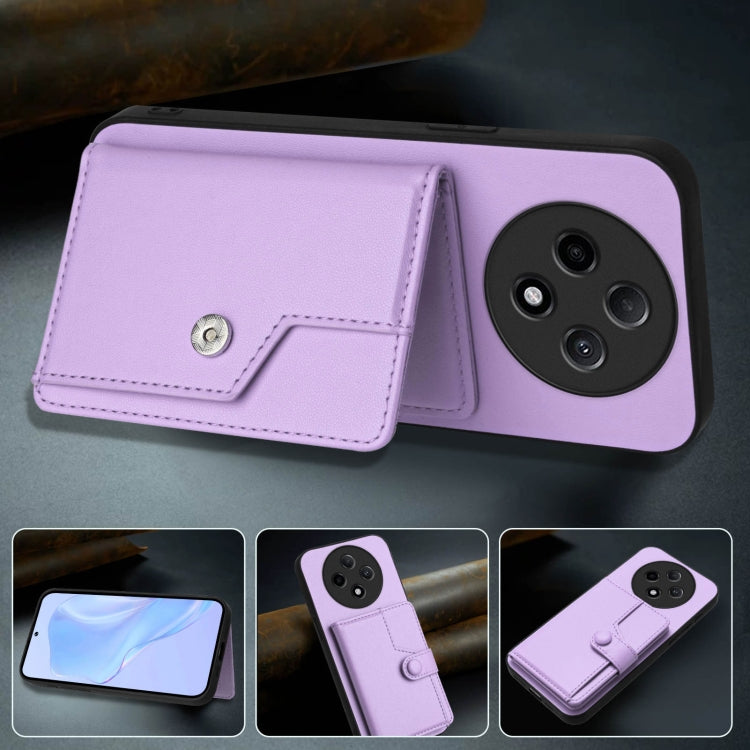 For OPPO A3 Pro 5G Button Card Bag RFID Anti-theft Phone Case