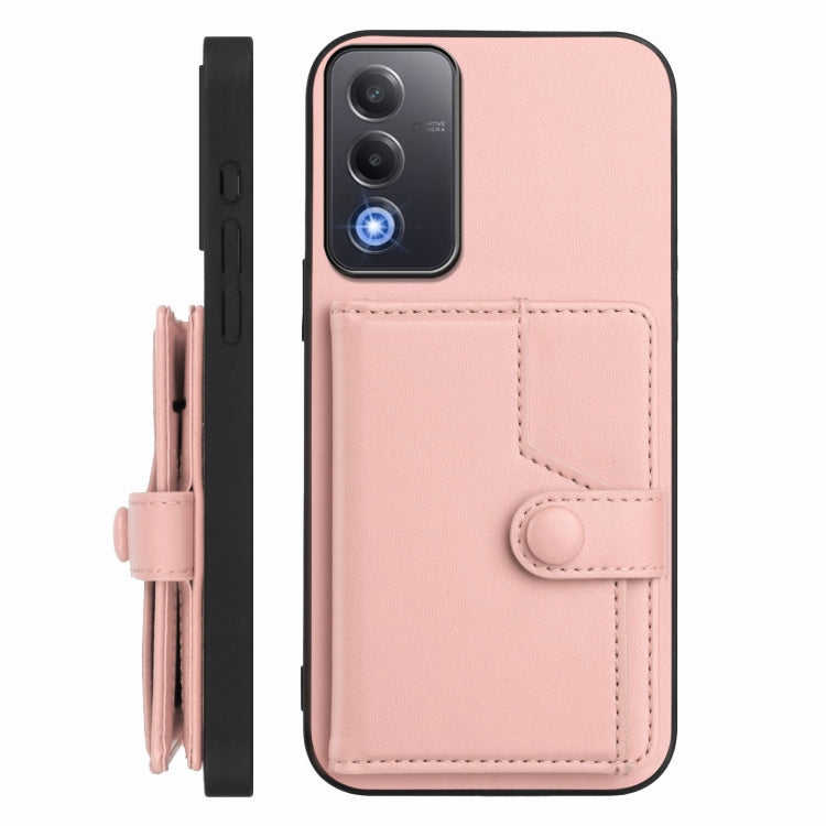 For OPPO A3 Pro Global Button Card Bag RFID Anti-theft Phone Case