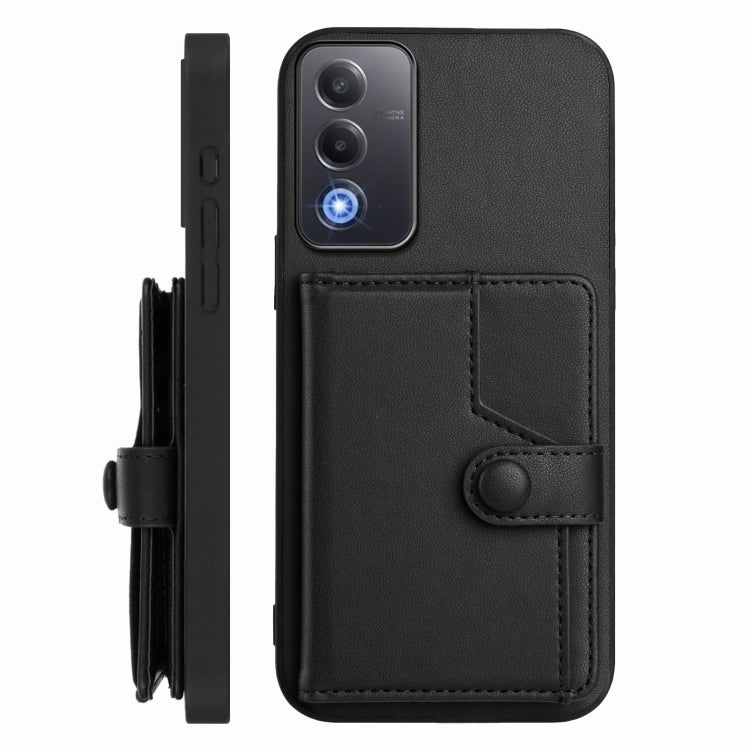 For OPPO A3 Pro Global Button Card Bag RFID Anti-theft Phone Case