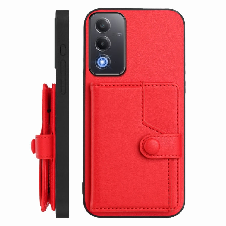 For OPPO A3 Pro Global Button Card Bag RFID Anti-theft Phone Case