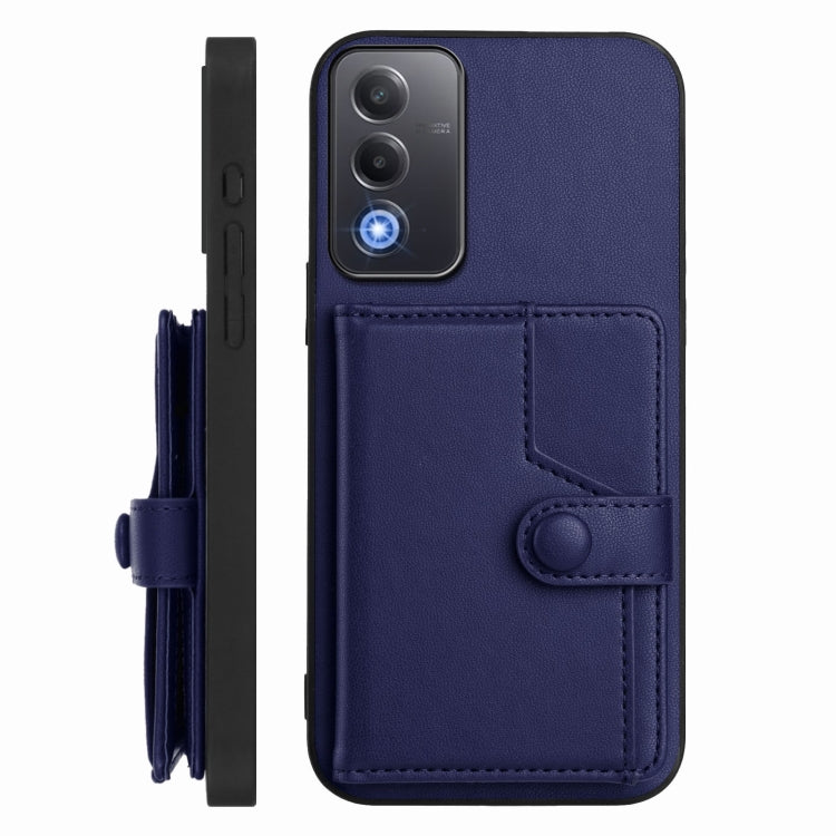 For OPPO A3 Pro Global Button Card Bag RFID Anti-theft Phone Case