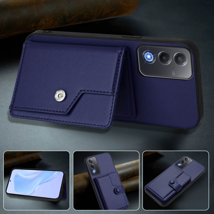 For OPPO A3 Pro Global Button Card Bag RFID Anti-theft Phone Case
