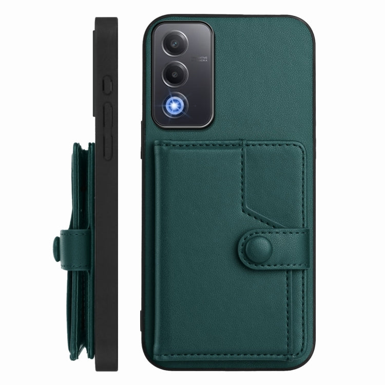 For OPPO A3 Pro Global Button Card Bag RFID Anti-theft Phone Case
