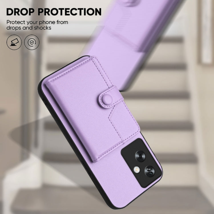 For OPPO A79 5G Global Button Card Bag RFID Anti-theft Phone Case