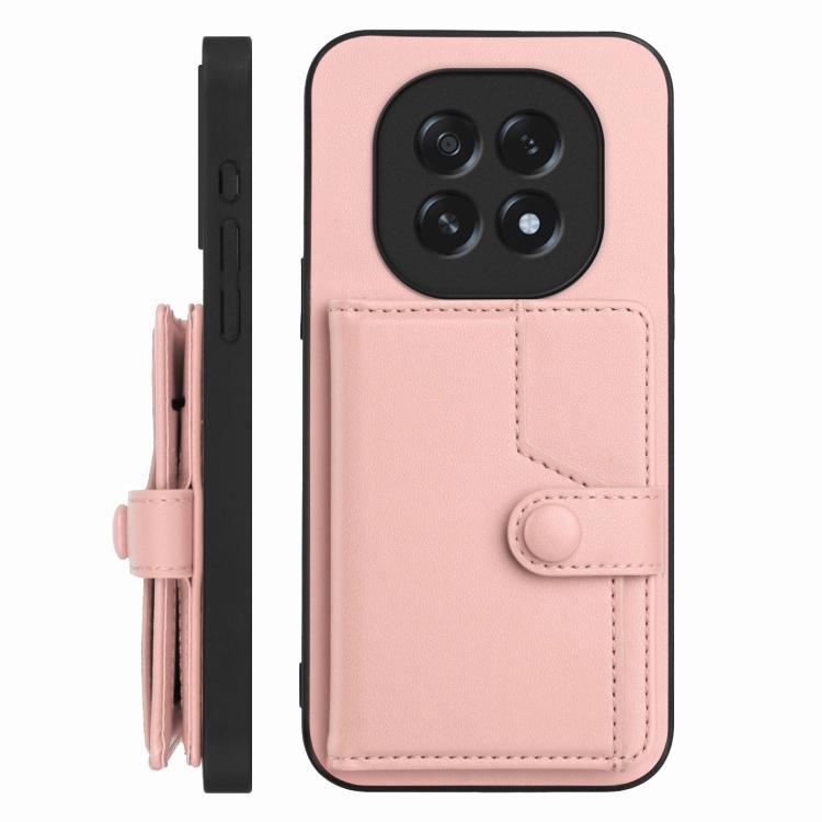 For OPPO A5 / F29 Button Card Bag RFID Anti-theft Phone Case