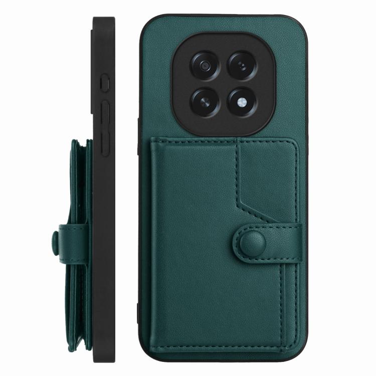 For OPPO A5 / F29 Button Card Bag RFID Anti-theft Phone Case