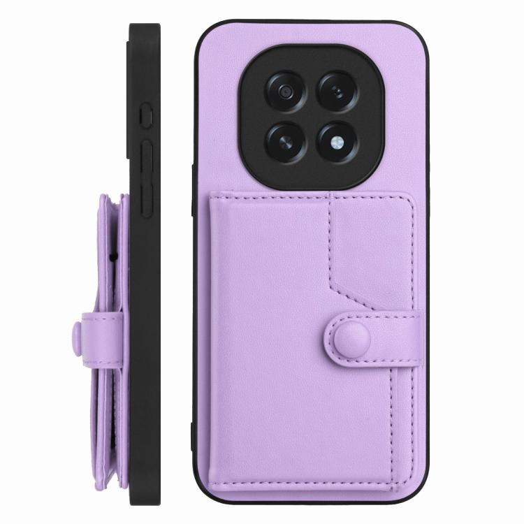 For OPPO A5 / F29 Button Card Bag RFID Anti-theft Phone Case