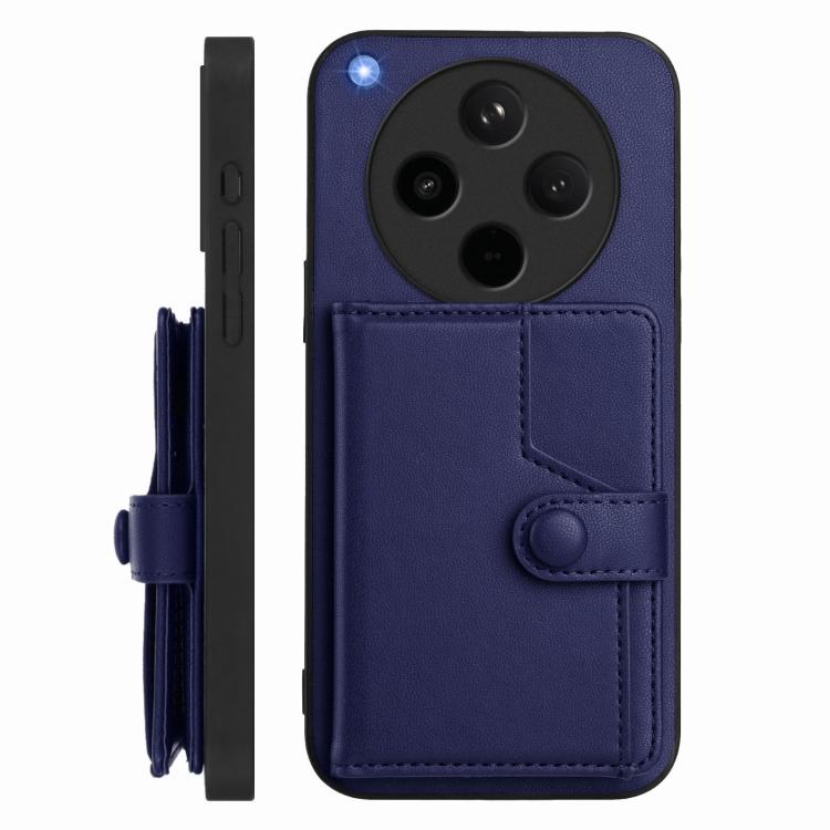 For OPPO Find X8s+ Button Card Bag RFID Anti-theft Phone Case