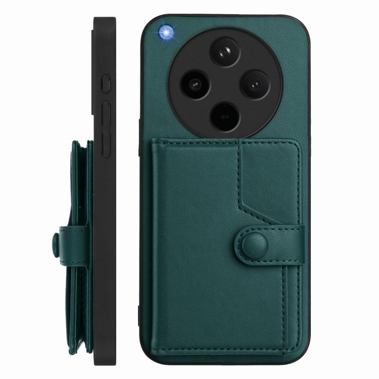 For OPPO Find X8s+ Button Card Bag RFID Anti-theft Phone Case
