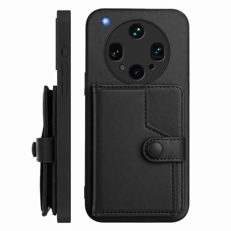 For OPPO Find X8 Ultra Button Card Bag RFID Anti-theft Phone Case