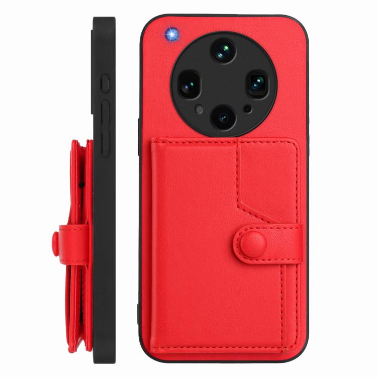 For OPPO Find X8 Ultra Button Card Bag RFID Anti-theft Phone Case