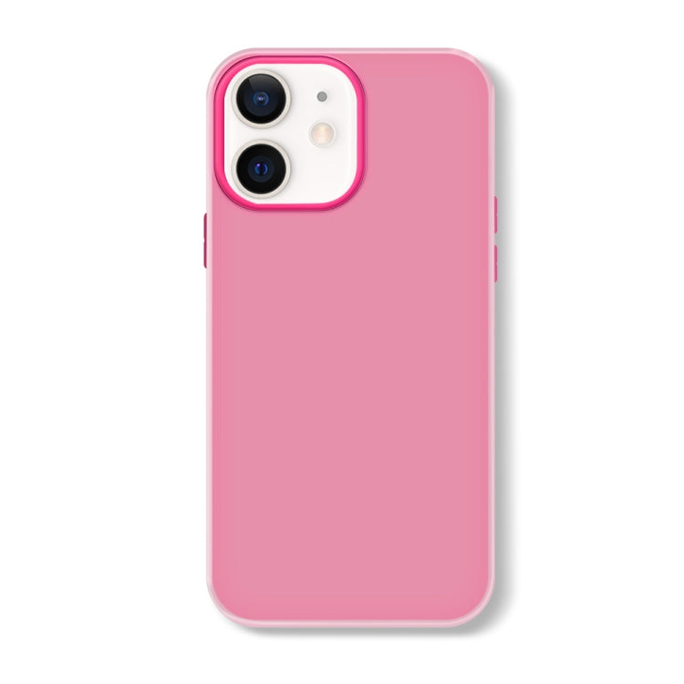 For iPhone 12 Skin Feeling Jelly Series TPU + PC Full Coverage Phone Case