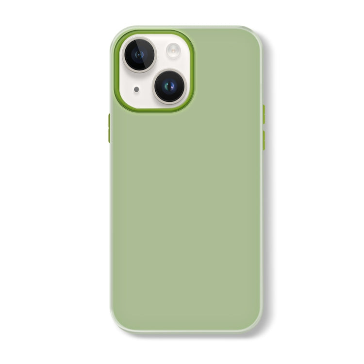 For iPhone 13 Skin Feeling Jelly Series TPU + PC Full Coverage Phone Case