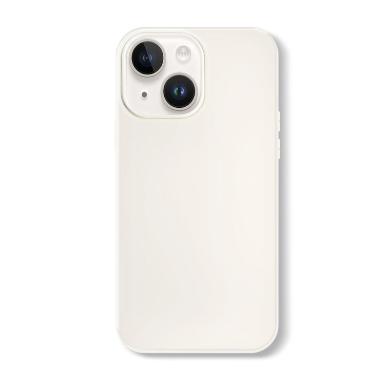 For iPhone 15 Skin Feeling Jelly Series TPU + PC Full Coverage Phone Case