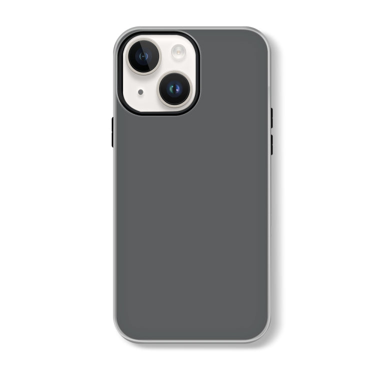 For iPhone 15 Skin Feeling Jelly Series TPU + PC Full Coverage Phone Case