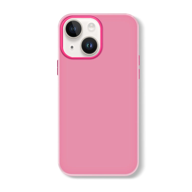 For iPhone 15 Skin Feeling Jelly Series TPU + PC Full Coverage Phone Case