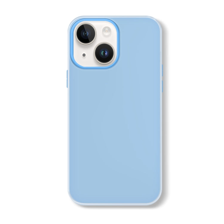 For iPhone 15 Plus Skin Feeling Jelly Series TPU + PC Full Coverage Phone Case