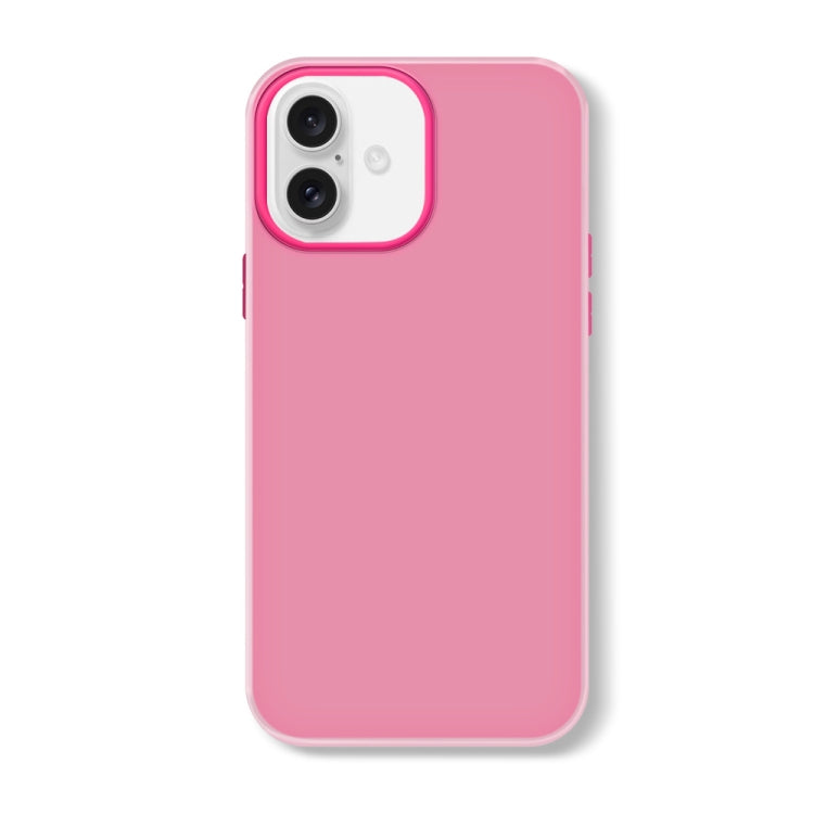 For iPhone 16 Skin Feeling Jelly Series TPU + PC Full Coverage Phone Case