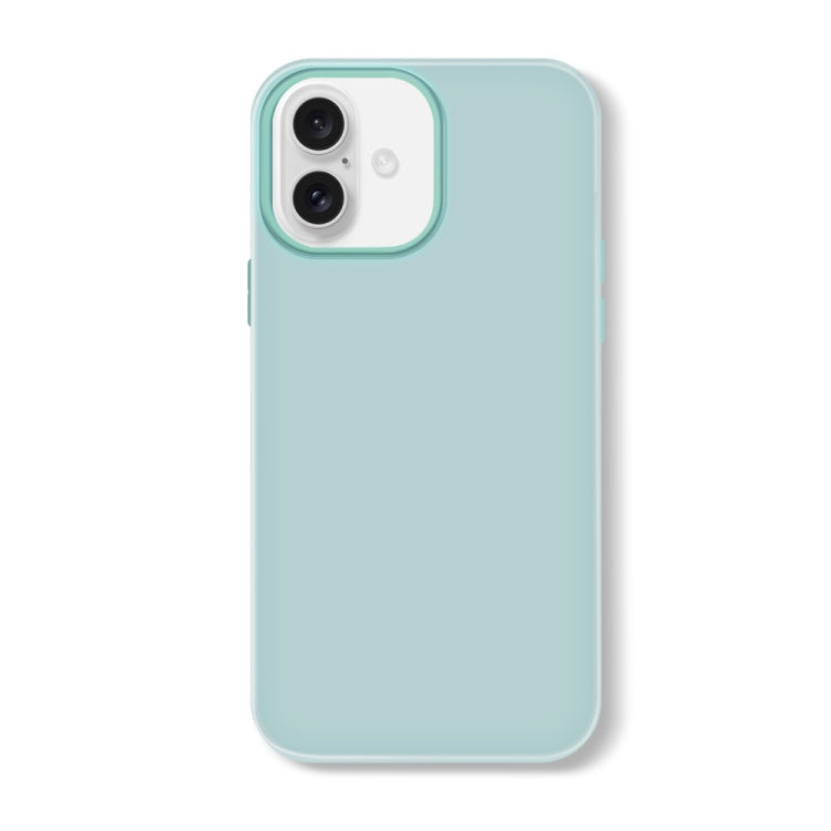 For iPhone 16 Skin Feeling Jelly Series TPU + PC Full Coverage Phone Case