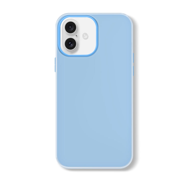 For iPhone 16 Plus Skin Feeling Jelly Series TPU + PC Full Coverage Phone Case