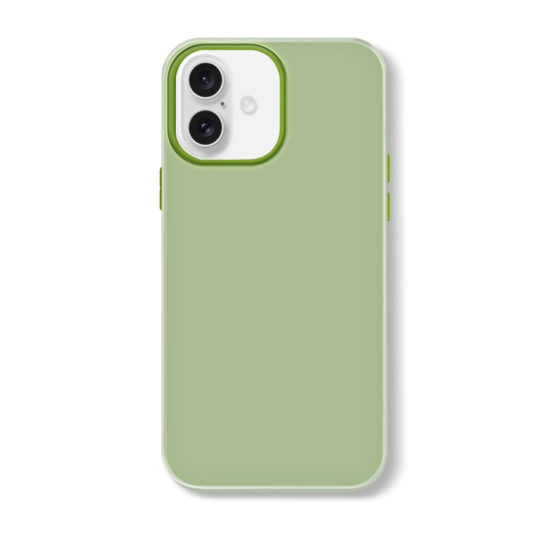 For iPhone 16 Plus Skin Feeling Jelly Series TPU + PC Full Coverage Phone Case