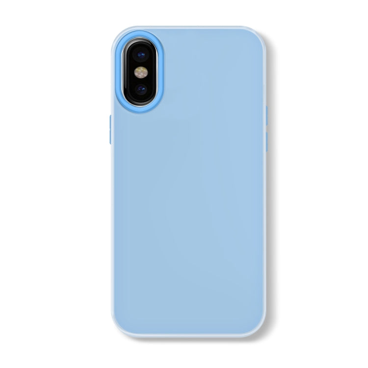 For iPhone X / XS Skin Feeling Jelly Series TPU + PC Full Coverage Phone Case