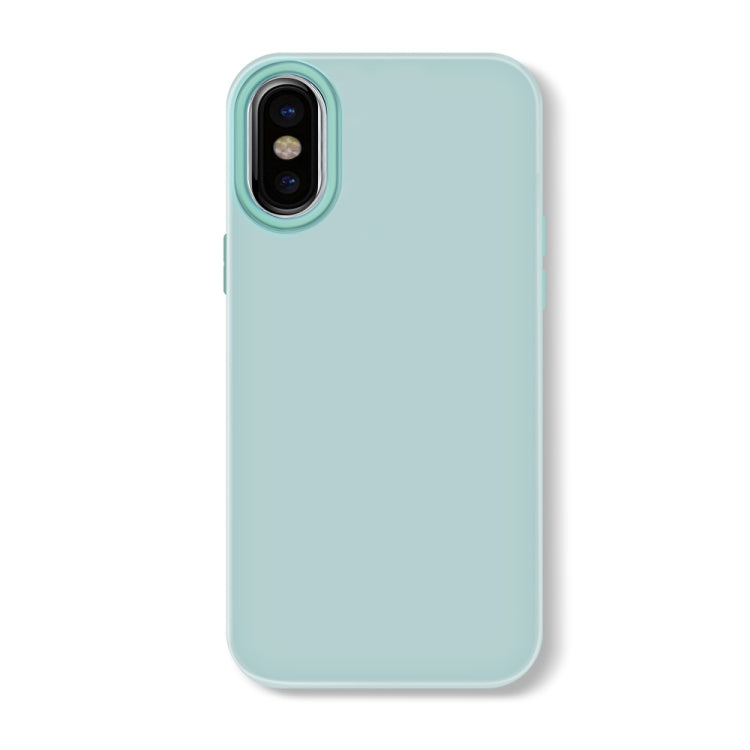 For iPhone X / XS Skin Feeling Jelly Series TPU + PC Full Coverage Phone Case