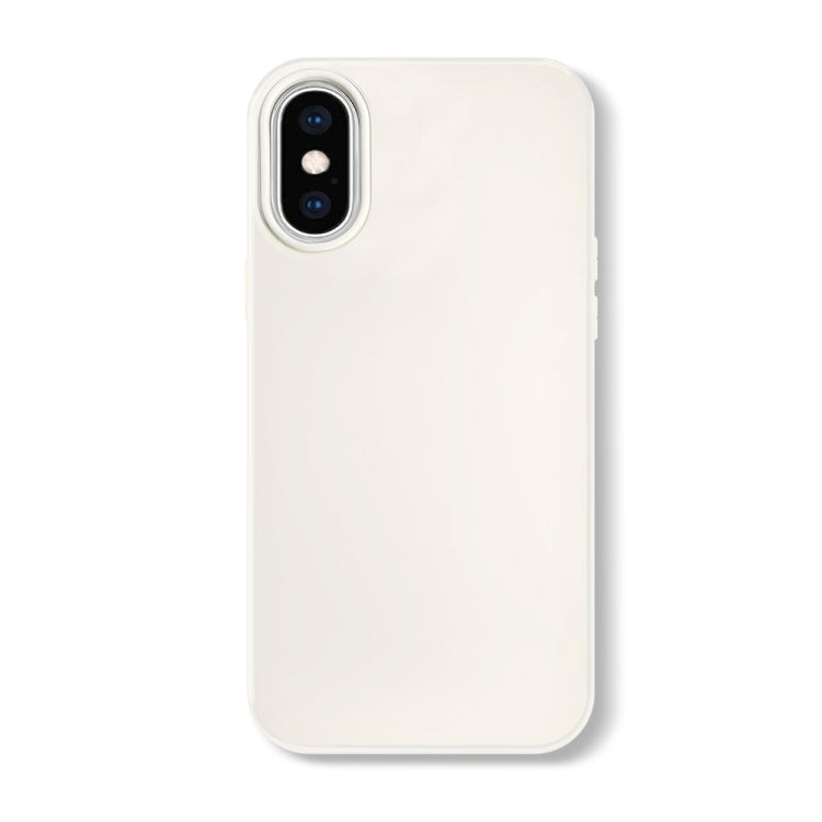 For iPhone XS Max Skin Feeling Jelly Series TPU + PC Full Coverage Phone Case