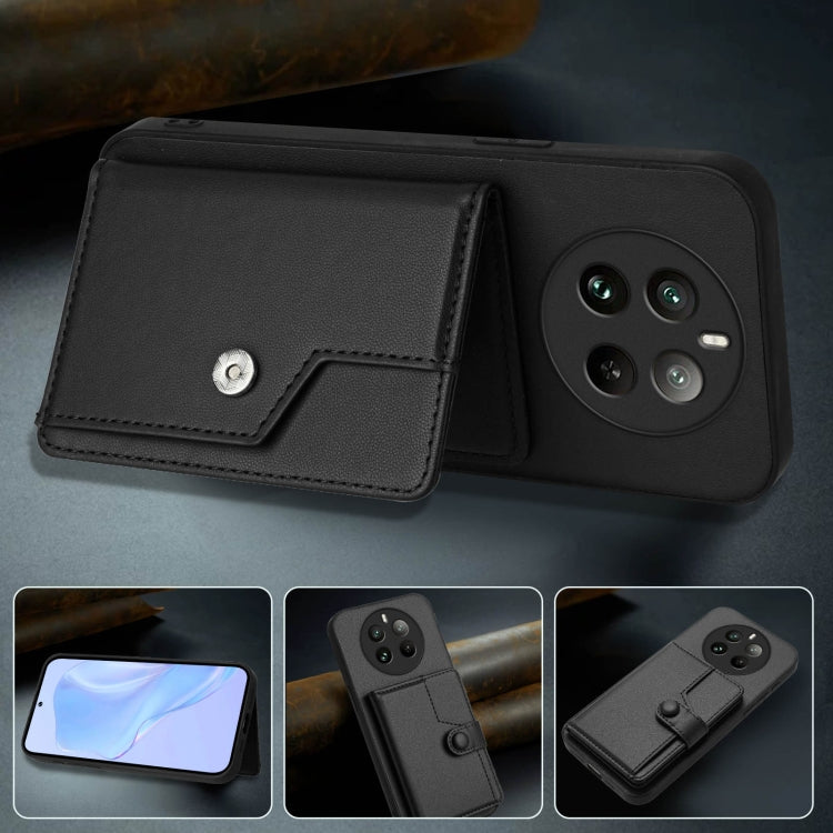 For Realme 12 Pro+ / 12 Pro Button Card Bag RFID Anti-theft Phone Case