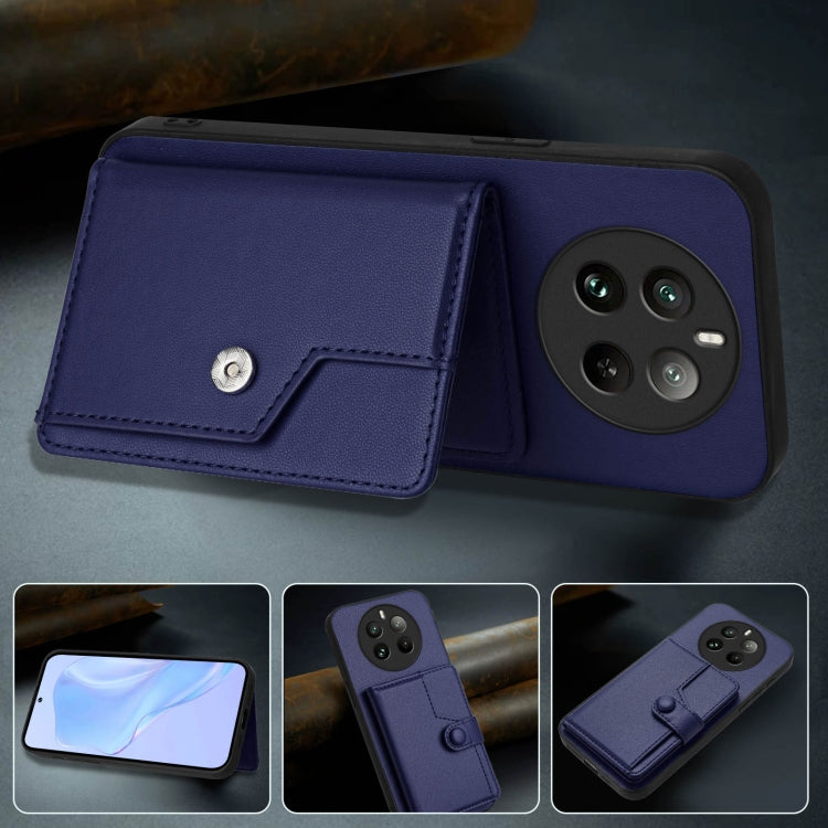 For Realme 12 Pro+ / 12 Pro Button Card Bag RFID Anti-theft Phone Case